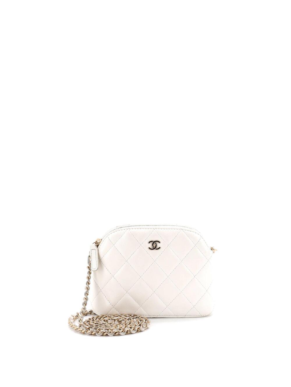 Chanel Cc Dome Zip Clutch With Chain #264246C41B